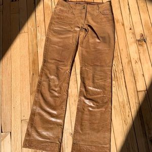 Brown leather 5 pocket jeans Tommy Hilfiger